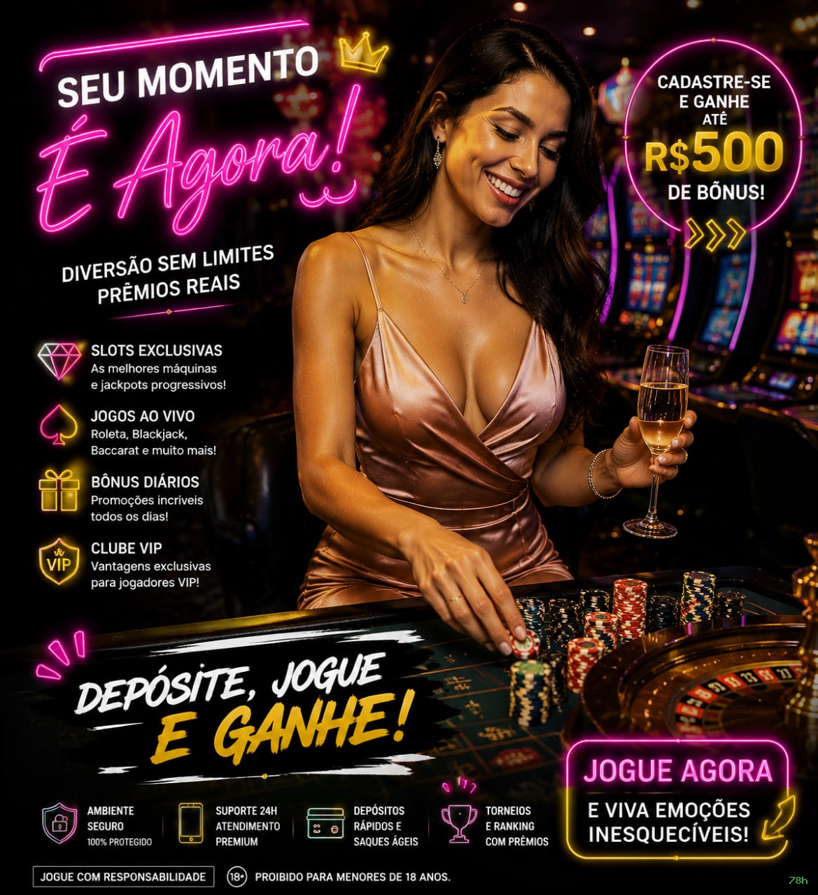 Canal oficial da 78h no Telegram